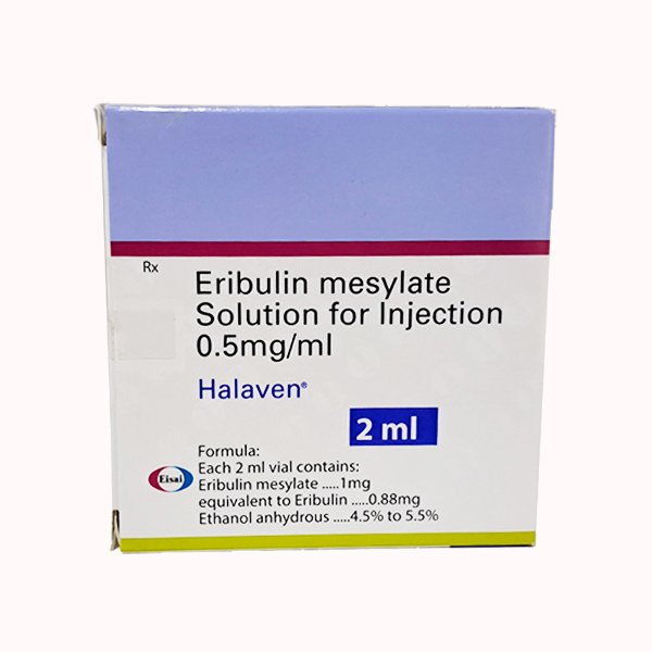 HALAVEN 2ML - ERIBULIN MESYLATE SOLUTION FOR INJECTION