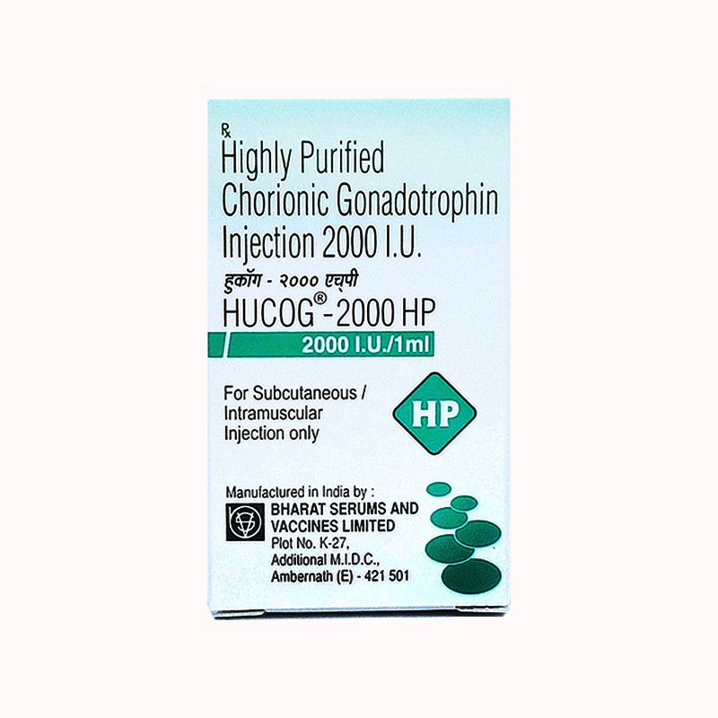 HUCOG 2000HP - HIGHLY PURIFIED CHORIONIC GONADOTROPHIN INJECTION 2000IU